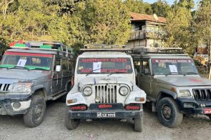 ताप्लेजुङबाट प्रहरीले नियन्त्रणमा लियो चार वटा शंकास्पद बोलेरो