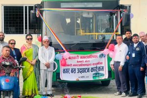 मोरङको बेलबारीमा चल्न थाल्यो नगर बस