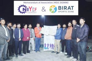 कन्फेडेरेसन अफ नेपाली इन्डस्ट्रिज र विराट स्पोर्ट्स जोनबीच सम्झौता