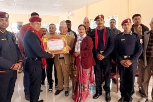 अंशु गौतमको हत्यारा पक्राउ गर्न सफल मोरङ प्रहरीलाई सम्मान