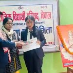 वक्तृत्वकलामा सन्ध्या झा प्रथम