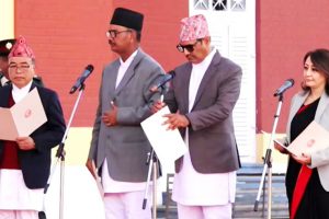 नवनियुक्त चार मन्त्रीले लिए शपथ