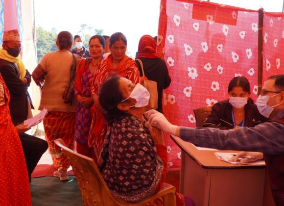 धनकुटाको जितपुरमा १५ सय बढीको निःशुल्क स्वास्थ्य परीक्षण