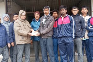 रंगेलीको त्रिभुवन माविका विद्यार्थी खवासलाई आर्थिक सहयोग