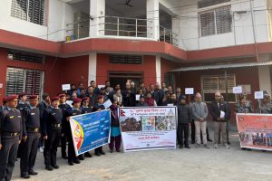 विराटनगरमा राष्ट्रिय भूकम्प सुरक्षा दिवसमा प्रभातफेरी (फोटो फिचर)