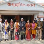 मनोनयन दर्ताका लागि निर्वाचन कार्यालय पुगे राजेन्द्र राई (फोटो फिचर)