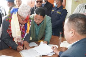 धनकुटामा एमालेका राजेन्द्र राईले गराए मनोनयन दर्ता