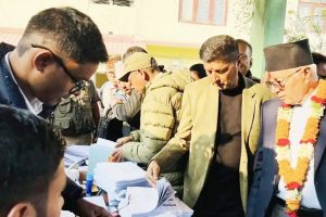 मोरङ–६ बाट काँग्रेसका शेखर कोइरालाले गराए मनोनयन दर्ता