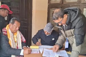 मोरङ–४ बाट नेकपाका अमनलाल मोदीले गराए मनोनयन दर्ता