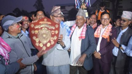 राष्ट्र निर्माणले जित्यो रतुवामाई स्तरीय राष्ट्रपति रनिङ शिल्डको उपाधि