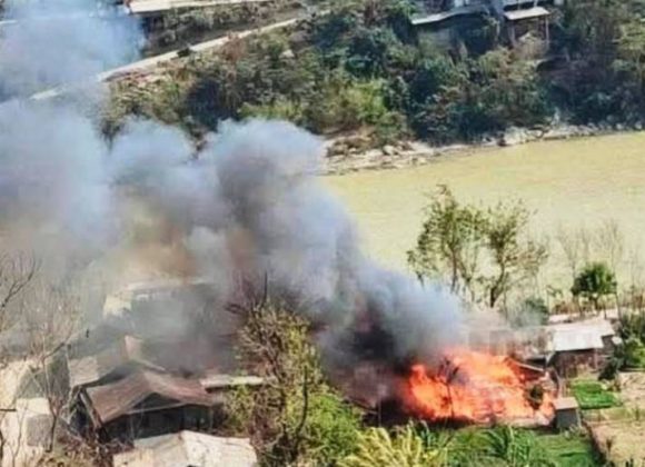 भोजपुरको फेरी बजारमा आगलागी हुँदा एक घर जलेर नष्ट