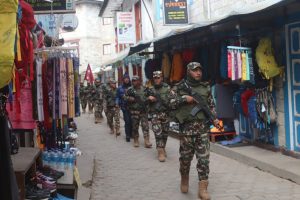 निर्वाचन सुरक्षाका लागि कोशीका १४ जिल्लामा सेनाको गस्ती