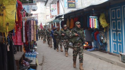 निर्वाचन सुरक्षाका लागि कोशीका १४ जिल्लामा सेनाको गस्ती