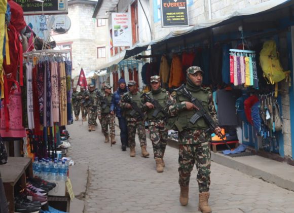 निर्वाचन सुरक्षाका लागि कोशीका १४ जिल्लामा सेनाको गस्ती