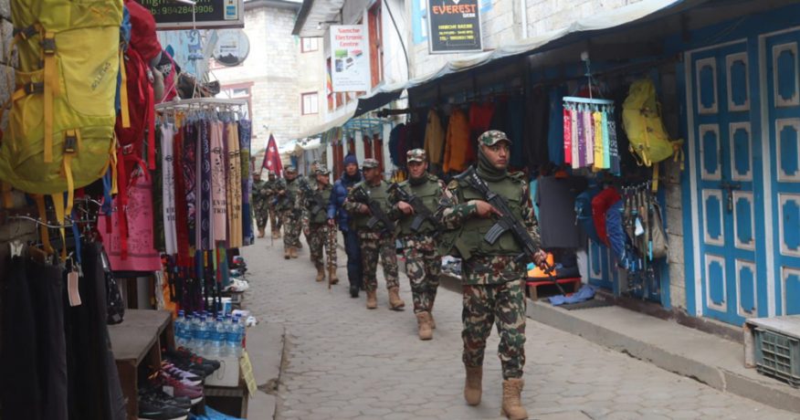 निर्वाचन सुरक्षाका लागि कोशीका १४ जिल्लामा सेनाको गस्ती