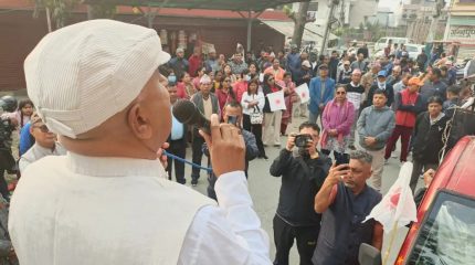 मोरङ–६ का एमाले उम्मेदवार ढकाल पितृशोकपछि चुनावी अभियानमा