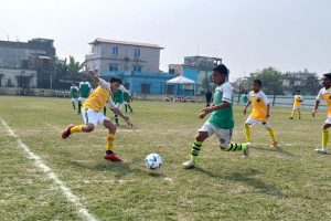 विराटनगरको एभरेस्टमा अन्तर हाउस फुटबल प्रतियोगिता सुरु