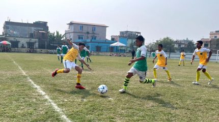 विराटनगरको एभरेस्टमा अन्तर हाउस फुटबल प्रतियोगिता सुरु