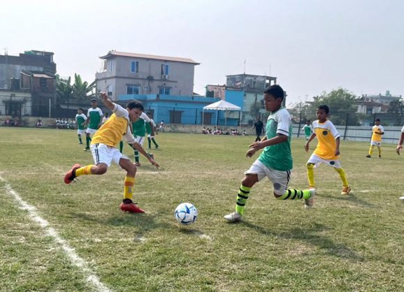 विराटनगरको एभरेस्टमा अन्तर हाउस फुटबल प्रतियोगिता सुरु