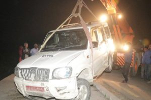 विराटनगरमा दुर्घटनामा परेको स्कारपियोबाट ४२० किलो गाँजा बरामद