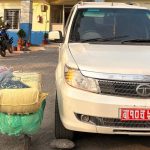 नेपाली नम्बर प्लेट राखेर गाँजा बोकेको भारतीय कार धनकुटा प्रहरीको नियन्त्रणमा