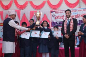 हाजिरीजवाफमा विराटनगरको एभरेष्ट स्कुल प्रथम