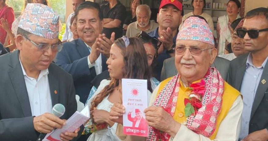 झापा-५ को विकासका लागि ओलीको प्रतिबद्धता : पूर्वी नेपालकै नमूना बनाउने दाबी