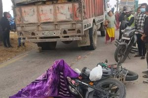 इलाममा ट्रकले किच्दा मोटरसाइकलमा सवार एक जनाको मृत्यु
