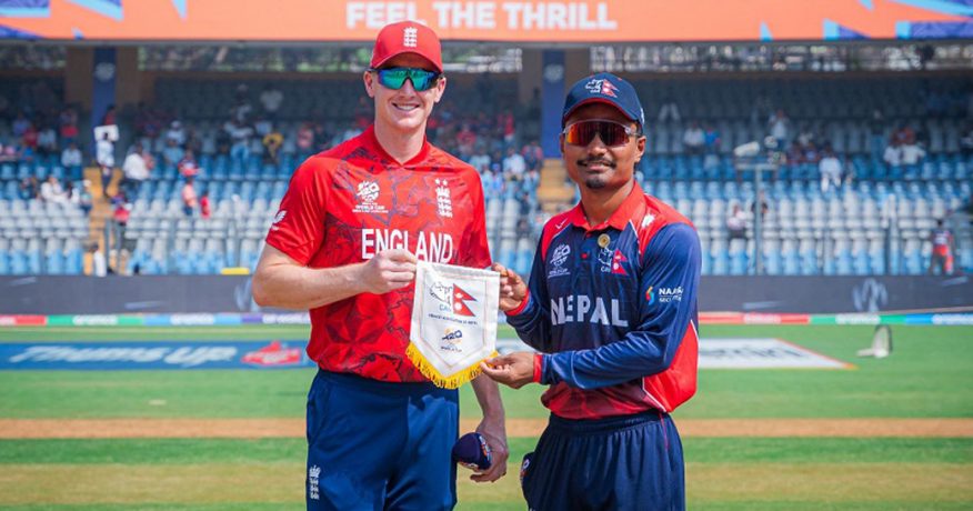 टी–२० विश्वकप : नेपालविरूद्ध इंग्ल्यान्डले जित्यो टस