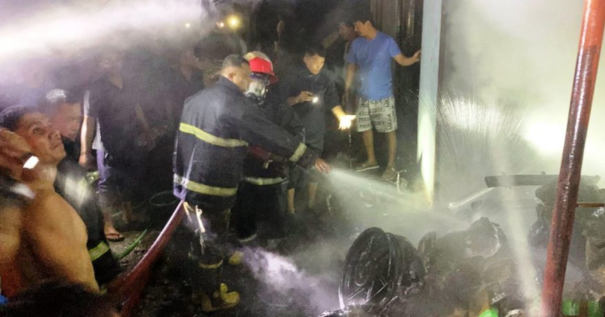 मोरङको पथरीशनिश्चरेमा मोटरसाइकल ग्यारेजमा आगलागी