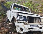 धनकुटाको सहिदभूमिमा पिकअप पल्टिँदा चार जना घाइते