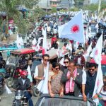 मोरङको रंगेलीमा एमाले उम्मेदवार मनोज अग्रवालको चुनावी र्याली