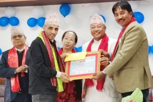 साँगुरीगढी गाउँपालिकाद्वारा सञ्चारकर्मी थापालाई नगदसहित सम्मान