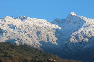 हिउँले ढाकियो ताप्लेजुङका डाँडापाखा