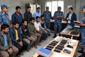 सुनसरीमा अनलाइन जुवा खेल्ने र खेलाउनेसहित १० जना पक्राउ