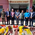 धनकुटाका सुरक्षा निकायलाई डढेलो नियन्त्रणका सामग्री हस्तान्तरण