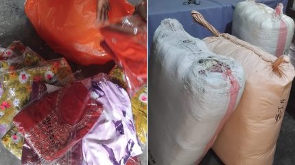 इटहरीबाट अढाइ लाख बढीको भन्सार छलीको कपडा बरामद