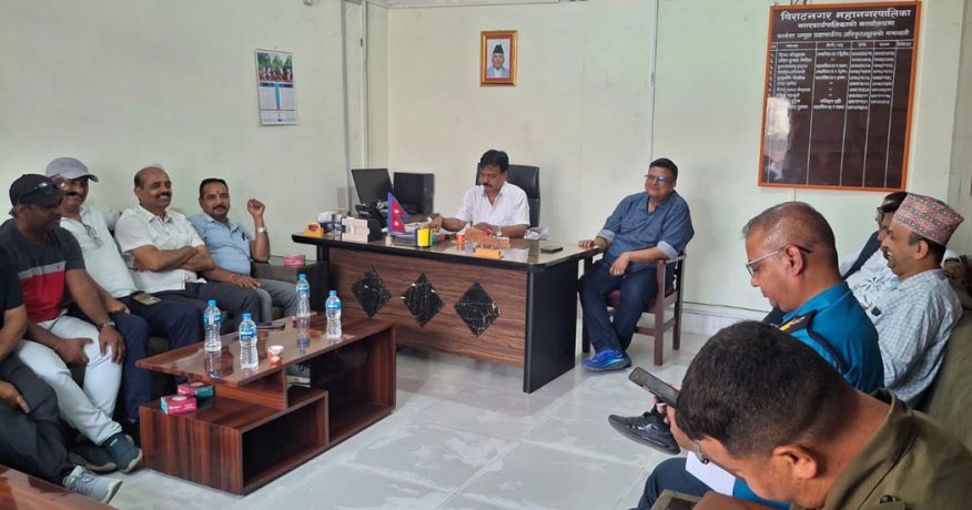 विराटनगरमा फुटपाथ अतिक्रमण गर्नेमाथि कडाइ गरिने