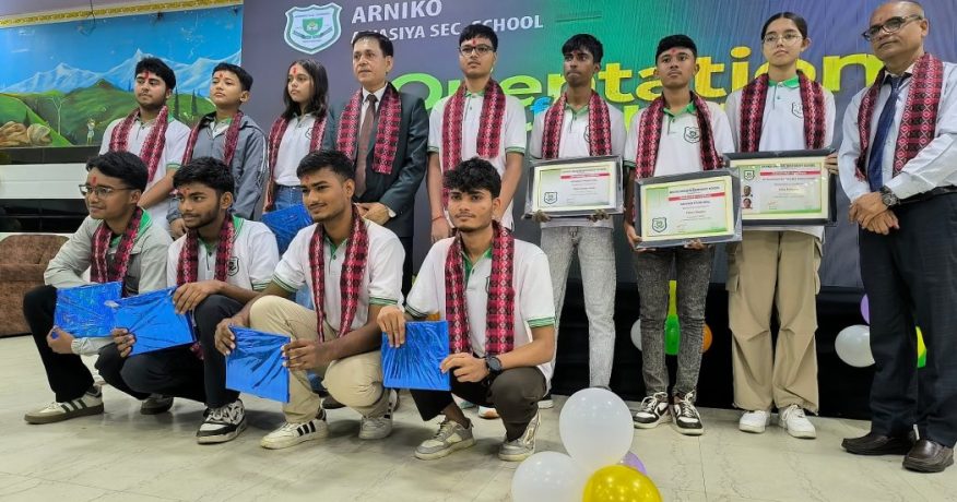 अरनिको विद्यालयद्वारा नयाँ विद्यार्थीलाई स्वागत, ५ विद्यार्थीलाई पूर्णछात्रवृत्ति प्रदान