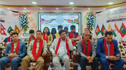 विराटनगरको एभरेष्ट स्कुलमा नमूना संयुक्त राष्ट्र संघ सम्बन्धी सम्मेलन