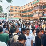 अरनिकोमा प्रवेश परीक्षा दिनेको अत्यधिक भीड, सडक जाम भएपछि प्रहरी परिचालन