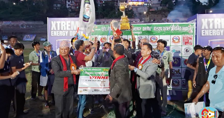 धनकुटालाई ट्राइबेकरमा हराउँदै बेलबारीले जित्यो भीमनारायण गोल्डकपको उपाधि