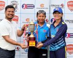 वर्षाका कारण खेल रोकिँदा क्रिकेट युनाइटेड कप सिरिज बराबरीमा