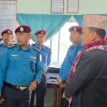 आन्तरिक मामिला मन्त्री पराजुलीद्वारा जिल्ला प्रहरी कार्यालय धनकुटाको निरीक्षण