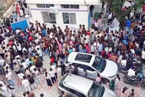 विराटनगरको मेरिल्याण्ड कलेजमा प्रवेश परीक्षा दिनेको घुँइचो