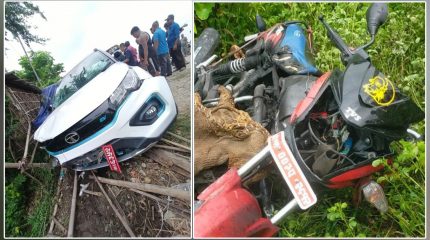सुनसरीमा डाक्टरले चलाएको कारको ठक्करबाट प्रहरी वरिष्ठ सईको मृत्यु