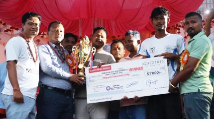 चौधरी चौकलाई अध्यक्ष कप नकआउट फुटबलको उपाधि