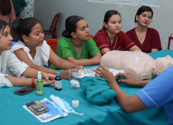 नोबेल मेडिकल कलेजमा संक्रमण रोकथाम तथा नियन्त्रण सम्बन्धी तालिम 