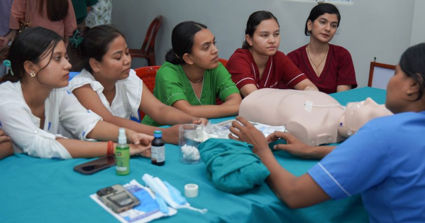 नोबेल मेडिकल कलेजमा संक्रमण रोकथाम तथा नियन्त्रण सम्बन्धी तालिम 