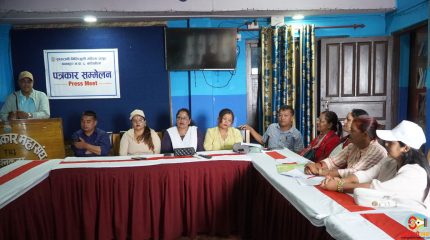 धनकुटामा सामुदायिक भवन निर्माणका लागि पुराण, एक लाख ७६ हजार रकम संकलन